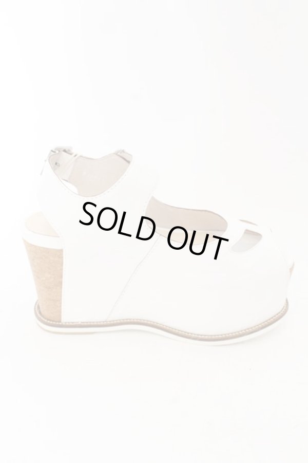 画像5: ヴィヴィアンウエストウッド 中古 / WEDGE SANDAL サンダル 38（約24cm) ホワイト  O-24-12-15-077-sh-YM-ZH (5)