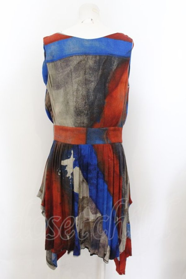 画像2: ANGLOMANIA 中古 / ユニオンジャックptヒースコートドレス 42 マルチ  O-24-10-27-010-op-IG-ZH (2)