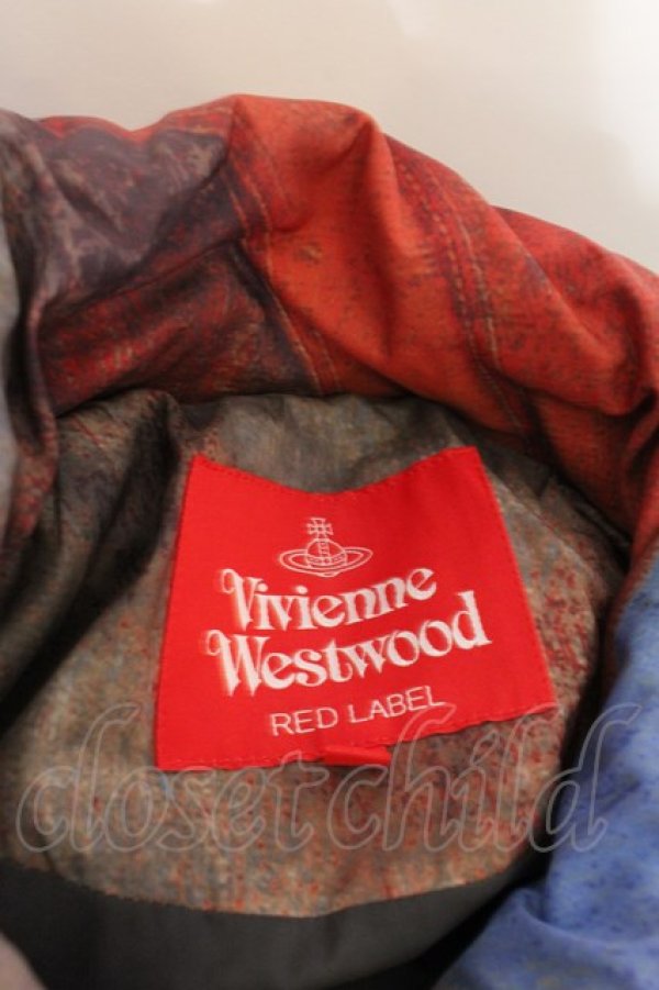 画像5: ヴィヴィアンウエストウッド 中古 / ユニオンジャック転写ptダウンコート O/S マルチ  O-24-10-27-015-co-IG-ZH (5)