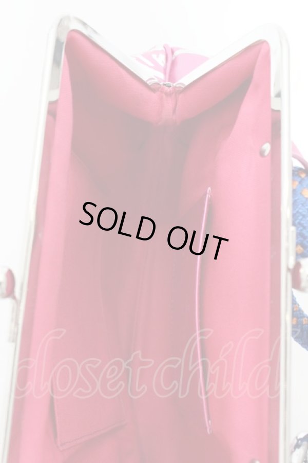 画像6: ヴィヴィアンウエストウッド 中古 / SCRIBBLE HEARTS METALLIC 口金 ガマ口ショルダーバッグ  ピンク  O-24-11-17-037-ba-IG-ZH (6)