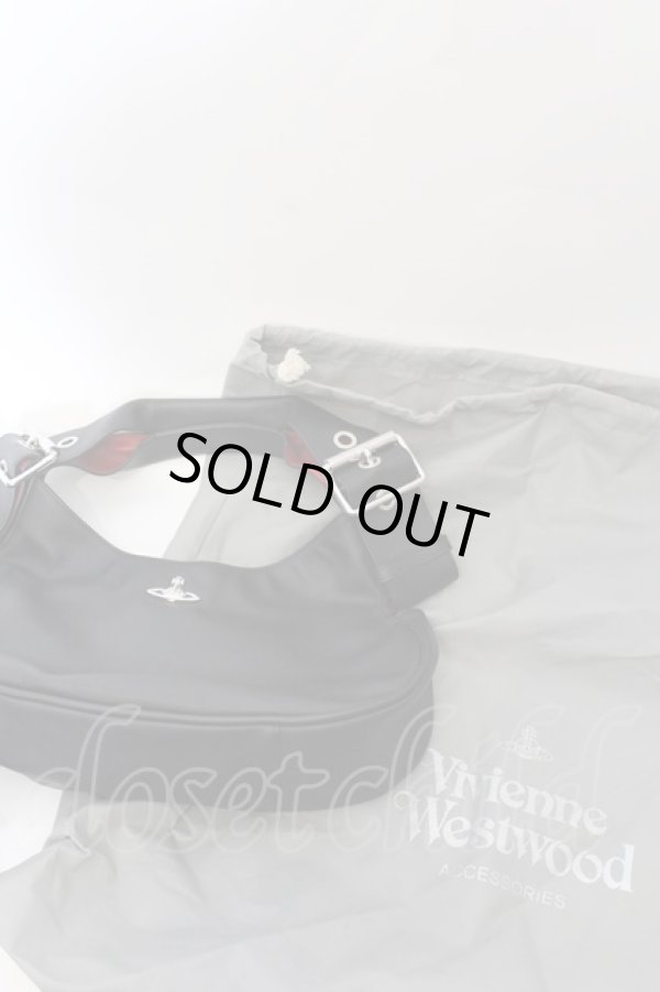 画像6: ヴィヴィアンウエストウッド 中古 / パンクハンドバッグM  ブラック×レッド  O-24-11-17-039-ba-IG-ZH (6)