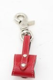 画像2: ヴィヴィアンウエストウッド 中古 / レザーグローブホルダー  レッドｘシルバー  O-24-11-17-057-gd-YM-OS (2)