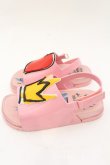画像2: ヴィヴィアンウエストウッド×Melissa / MINI BEACH SLIDE サンダル（Kids) 15.5cm ピンク  O-24-11-17-069-sh-YM-ZH (2)