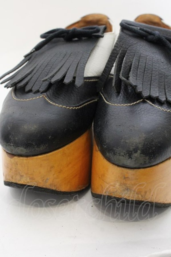 画像4: ヴィヴィアンウエストウッド 中古 / ロッキンホースゴルフ 4 (アウトソール約25cm) ホワイト×ブラック  O-24-11-17-073-sh-IG-ZH (4)