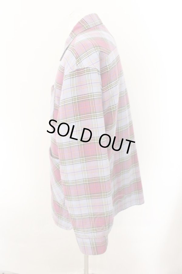 画像2: ヴィヴィアンウエストウッド MAN 中古 / PADDED WORK SHIRT 中綿ジャケット 46 パープルxサックス  O-24-11-17-087-jc-YM-ZH (2)