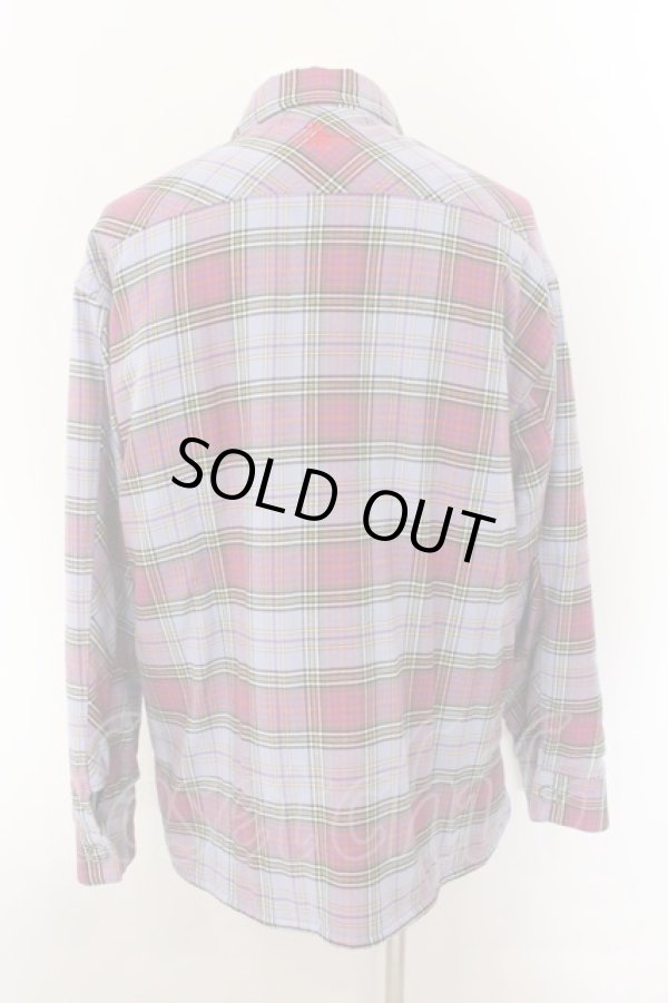 画像3: ヴィヴィアンウエストウッド MAN 中古 / PADDED WORK SHIRT 中綿ジャケット 46 パープルxサックス  O-24-11-17-087-jc-YM-ZH (3)