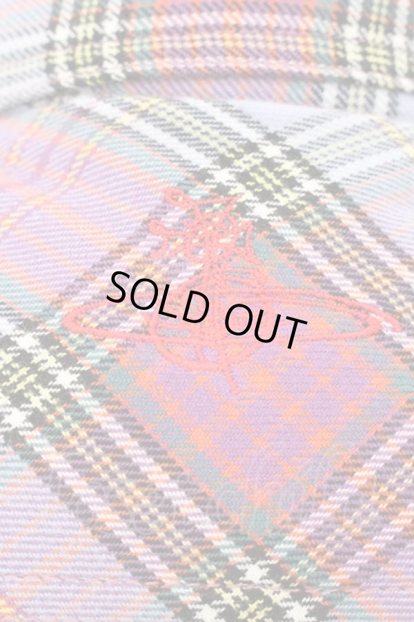 画像4: ヴィヴィアンウエストウッド MAN 中古 / PADDED WORK SHIRT 中綿ジャケット 46 パープルxサックス  O-24-11-17-087-jc-YM-ZH (4)