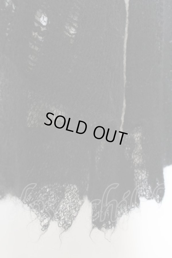 画像4: ヴィヴィアンウエストウッド 中古 / ダメージローゲージニット 2 ブラック  O-24-11-17-017-to-IG-OS (4)