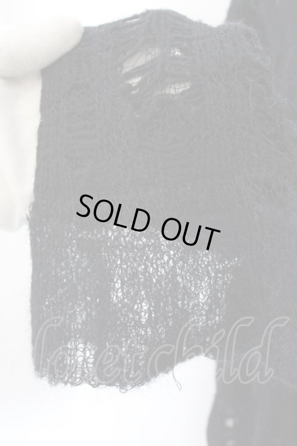 画像5: ヴィヴィアンウエストウッド 中古 / ダメージローゲージニット 2 ブラック  O-24-11-17-017-to-IG-OS (5)