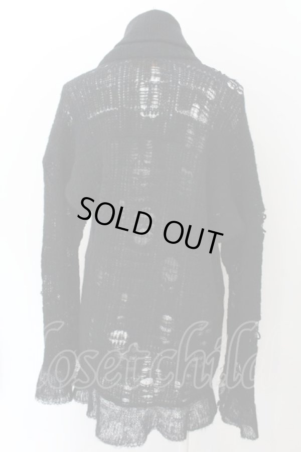 画像6: ヴィヴィアンウエストウッド 中古 / ダメージローゲージニット 2 ブラック  O-24-11-17-017-to-IG-OS (6)