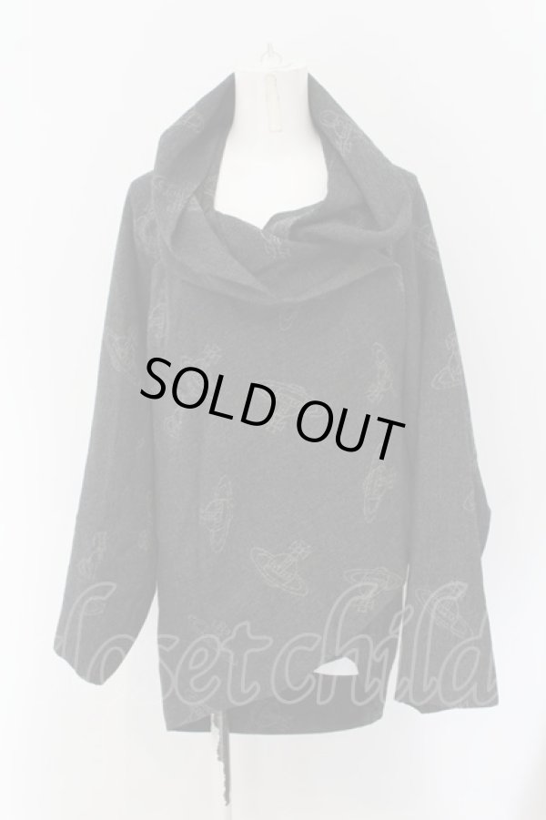 画像2: ヴィヴィアンウエストウッド 中古 / オーブ柄変形ジャケット 2 グレー  O-24-11-24-017-jc-IG-OS (2)