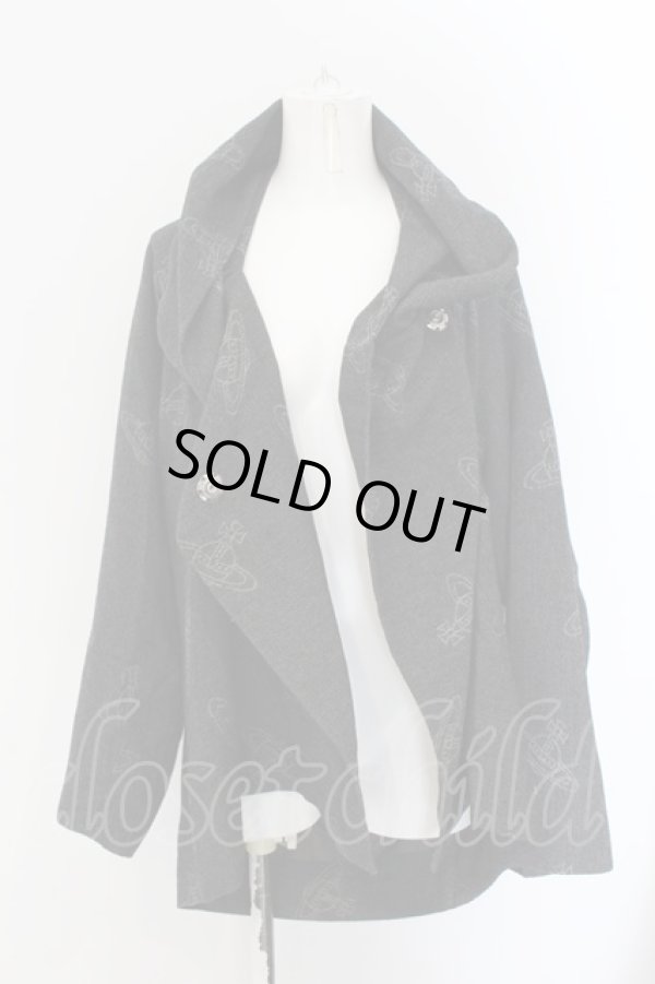 画像3: ヴィヴィアンウエストウッド 中古 / オーブ柄変形ジャケット 2 グレー  O-24-11-24-017-jc-IG-OS (3)