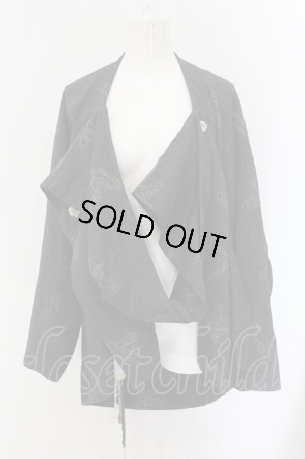 画像6: ヴィヴィアンウエストウッド 中古 / オーブ柄変形ジャケット 2 グレー  O-24-11-24-017-jc-IG-OS (6)