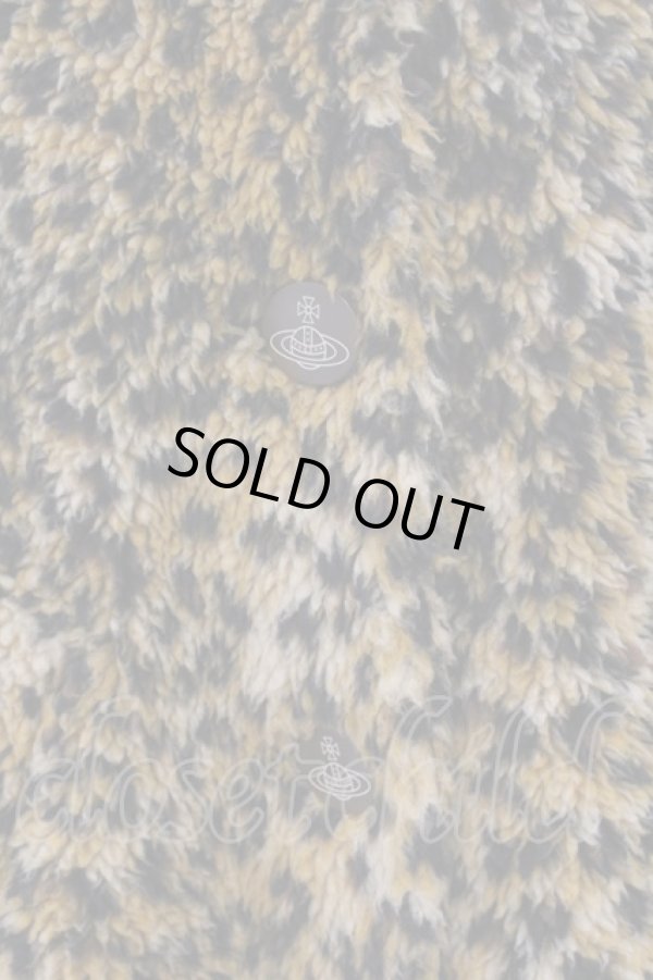 画像2: ヴィヴィアンウエストウッド 中古 / レオパードフードボアコート 00 ブラウン  O-24-11-24-018-co-YM-OS (2)