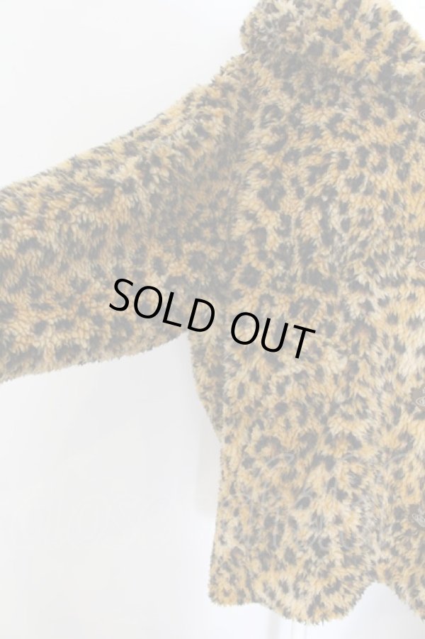 画像3: ヴィヴィアンウエストウッド 中古 / レオパードフードボアコート 00 ブラウン  O-24-11-24-018-co-YM-OS (3)