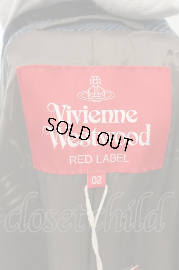 画像6: ヴィヴィアンウエストウッド 中古 / タータンチェックツィードロングコート 02 ブルータータン  O-24-11-24-020-co-YM-OS (6)