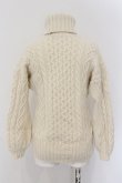 画像4: ヴィヴィアンウエストウッド 中古 / ステッチオーブハイネックセーター 00 オフホワイト  O-24-11-24-028-to-IG-OS (4)