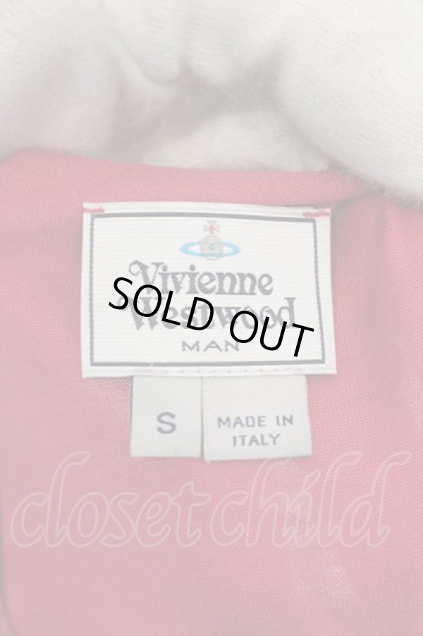 画像4: ヴィヴィアンウエストウッド MAN 中古 / /モザイクチェック切替アロービーズカットソー S ピンク  O-24-11-24-003-to-IG-ZH (4)