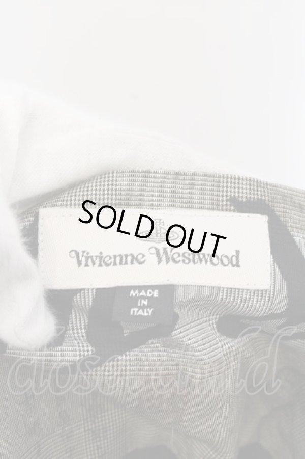 画像4: ヴィヴィアンウエストウッド 中古 / Chinese Drawing ラップスカート 38 グレー×カーキベージュ  O-24-11-24-037-sk-IG-OS (4)