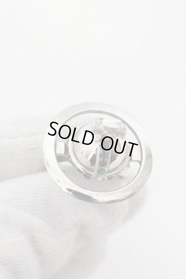画像2: ヴィヴィアンウエストウッド 中古 / NEW ORB POISON RING XS 約10号 シルバー  O-24-11-24-047-rg-IG-OS (2)