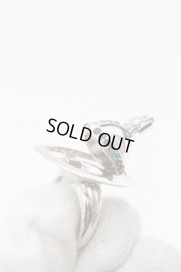 画像8: ヴィヴィアンウエストウッド 中古 / NEW ORB POISON RING XS 約10号 シルバー  O-24-11-24-047-rg-IG-OS (8)