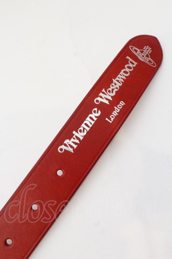 画像3: ヴィヴィアンウエストウッド MAN 中古 / BELTS ROLLER BUCKLE PALLADIO B  レッド  O-24-11-24-048-gd-IG-OS (3)