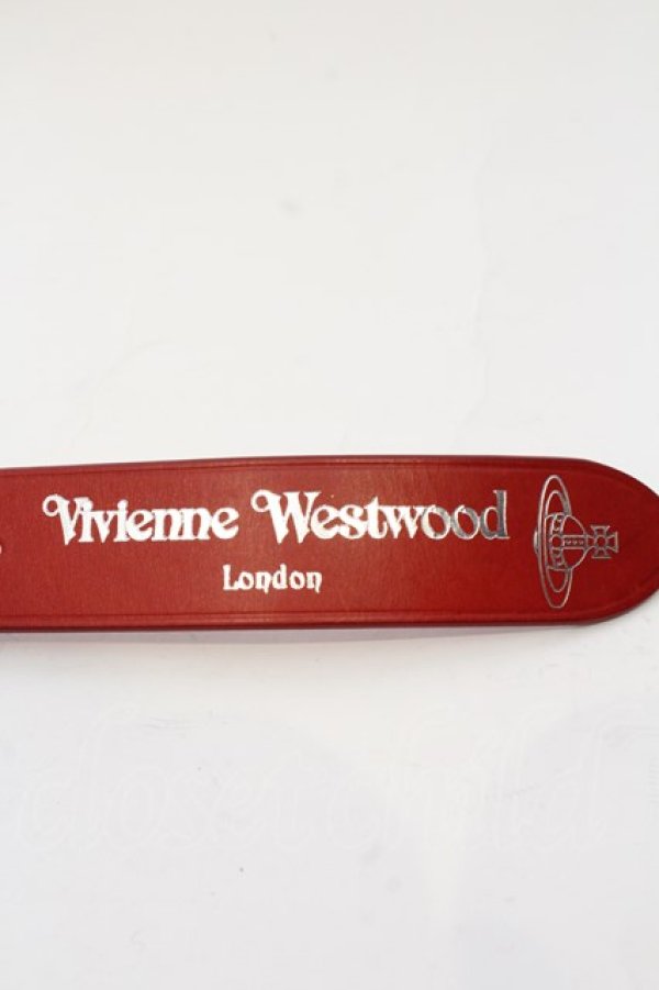 画像4: ヴィヴィアンウエストウッド MAN 中古 / BELTS ROLLER BUCKLE PALLADIO B  レッド  O-24-11-24-048-gd-IG-OS (4)