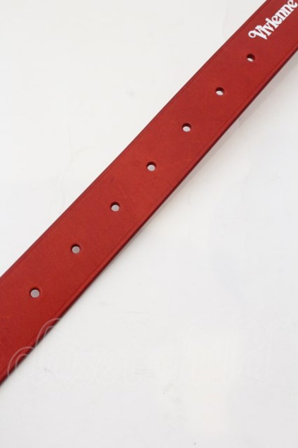 画像5: ヴィヴィアンウエストウッド MAN 中古 / BELTS ROLLER BUCKLE PALLADIO B  レッド  O-24-11-24-048-gd-IG-OS (5)