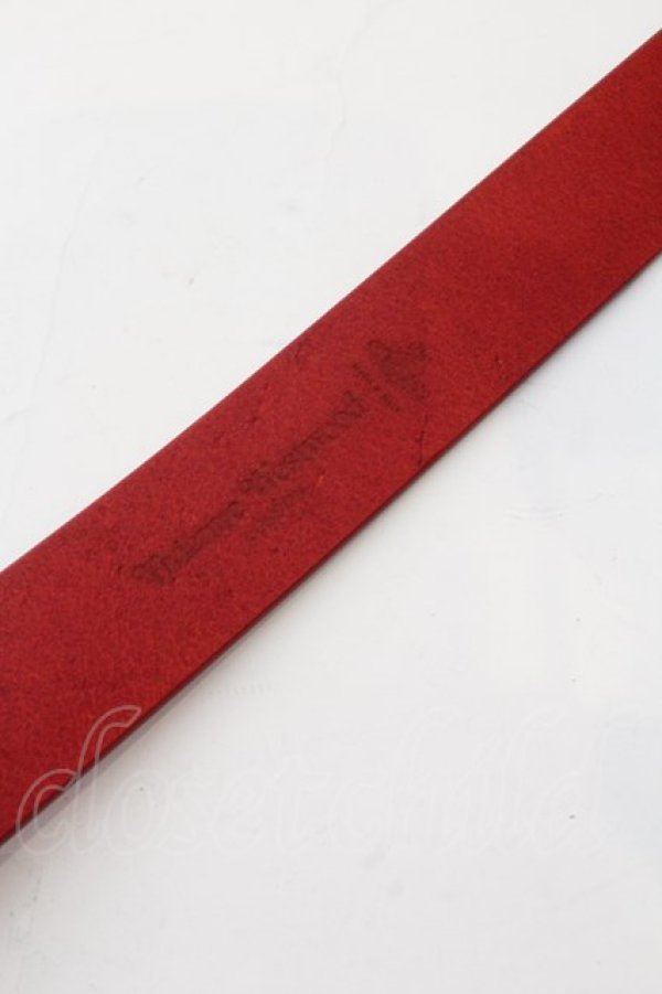 画像9: ヴィヴィアンウエストウッド MAN 中古 / BELTS ROLLER BUCKLE PALLADIO B  レッド  O-24-11-24-048-gd-IG-OS (9)
