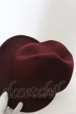 画像6: Worlds End 中古 / マウンテンハット  ボルドー  O-24-11-24-057-ha-IG-OS (6)