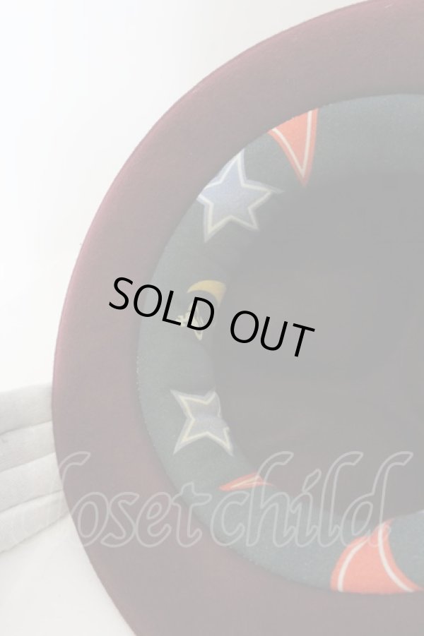 画像9: Worlds End 中古 / マウンテンハット  ボルドー  O-24-11-24-057-ha-IG-OS (9)