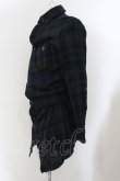 画像4: ヴィヴィアンウエストウッド MAN 中古 / ロングチェックネルシャツ 46 グリーンｘネイビー  O-24-11-24-007-bl-YM-ZH (4)
