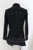 画像5: ヴィヴィアンウエストウッド MAN 中古 / ロングチェックネルシャツ 46 グリーンｘネイビー  O-24-11-24-007-bl-YM-ZH (5)
