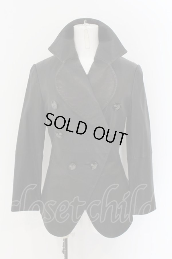 画像3: ヴィヴィアンウエストウッド 中古 / 山羊革レザージャケット 2 ブラック  O-24-11-24-011-jc-IG-ZH (3)