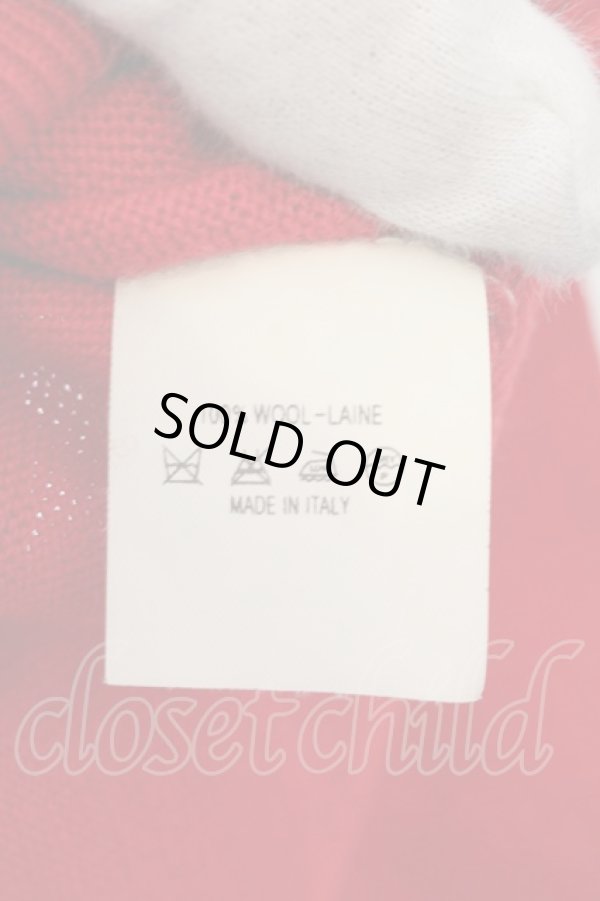 画像6: ヴィヴィアンウエストウッド 中古 / カラーオーブ刺繍カーディガン M レッド  O-24-12-22-018-to-YM-OS (6)