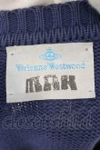 画像7: ヴィヴィアンウエストウッド 中古 / カラーオーブ刺繍Vネックニット  ブルー  O-24-12-22-022-sk-IG-OS (7)