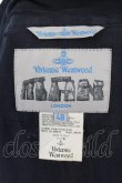 画像8: ヴィヴィアンウエストウッド MAN 中古 / スタンドネックシャイニーフィールドジャケット 48 ネイビー  O-24-12-22-027-bl-YM-OS (8)