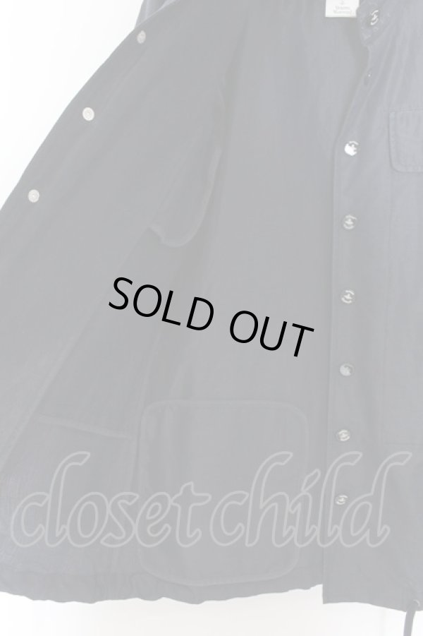 画像10: ヴィヴィアンウエストウッド MAN 中古 / スタンドネックシャイニーフィールドジャケット 48 ネイビー  O-24-12-22-027-bl-YM-OS (10)