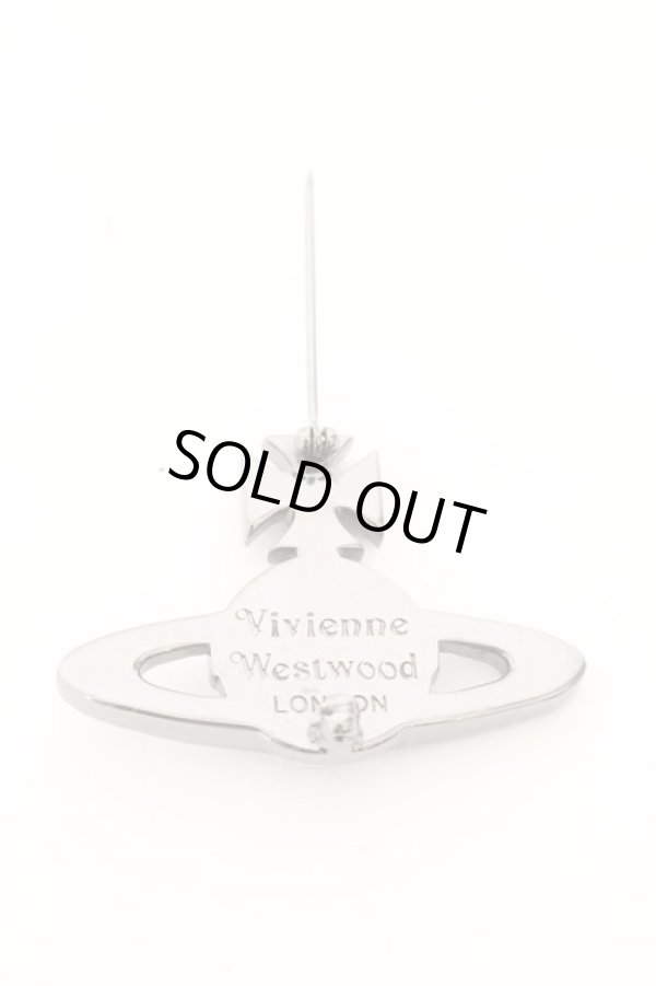 画像3: ヴィヴィアンウエストウッド 中古 / バスレリーフブローチ  ガンメタ×ブルー系  O-24-12-22-063-ac-IG-ZH (3)