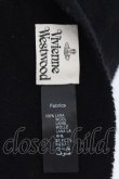 画像4: ヴィヴィアンウエストウッド 中古 / EMBROIDERED LAMBSWOOL SCARF　マフラー  ブラック×グレー刺繍  O-24-12-22-065-gd-IG-OS (4)