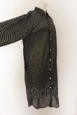画像2: ANGLOMANIA 中古 / ドットロングシャツ L ブラック×ホワイト  O-24-12-22-006-bl-IG-OS (2)