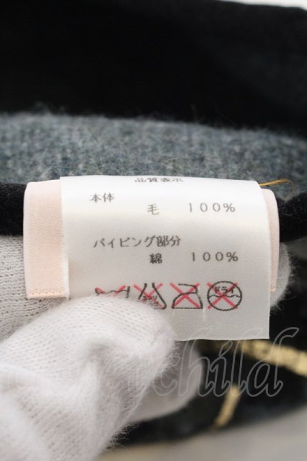 画像6: ヴィヴィアンウエストウッド 中古 / クロックptタータンチェックベレー帽 M グリーン  O-24-12-22-066-ha-IG-OS (6)