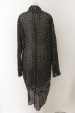 画像3: ANGLOMANIA 中古 / ドットロングシャツ L ブラック×ホワイト  O-24-12-22-006-bl-IG-OS (3)