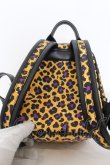 画像4: ヴィヴィアンウエストウッド 中古 / ANNIE MINI BACKPACK  イエロー×パープルレオパード  O-24-12-22-070-ba-IG-ZY (4)