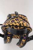 画像5: ヴィヴィアンウエストウッド 中古 / ANNIE MINI BACKPACK  イエロー×パープルレオパード  O-24-12-22-070-ba-IG-ZY (5)