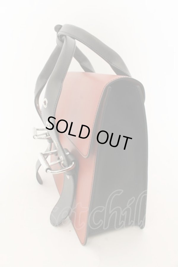 画像2: ヴィヴィアンウエストウッド 中古 / ALEXハンドバッグ 24×28.5×9.cm ブラウン×グレー  O-24-12-22-071-ba-IG-OS (2)