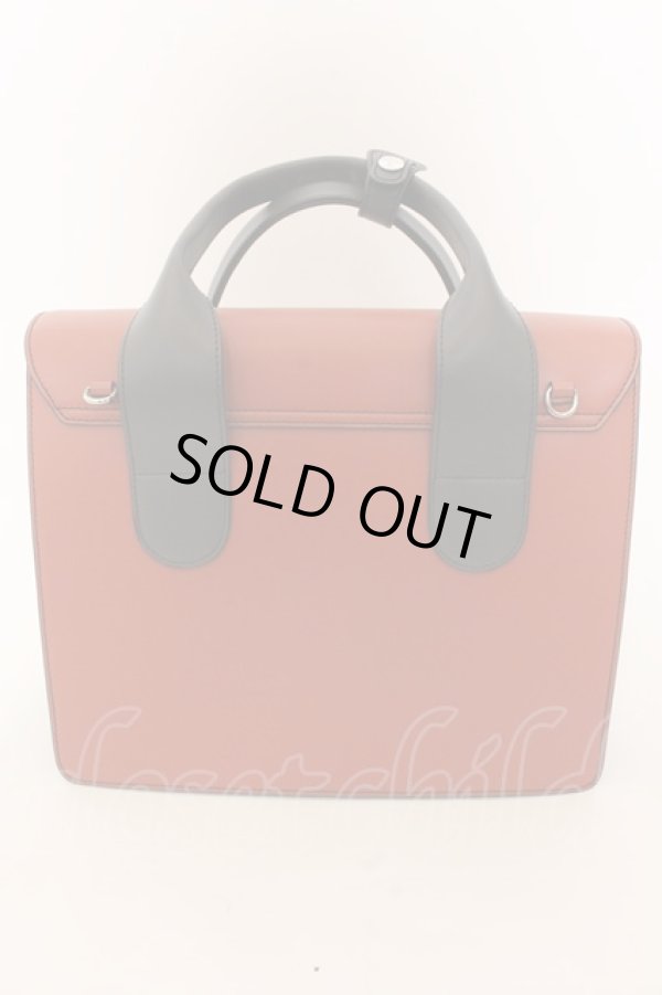 画像3: ヴィヴィアンウエストウッド 中古 / ALEXハンドバッグ 24×28.5×9.cm ブラウン×グレー  O-24-12-22-071-ba-IG-OS (3)