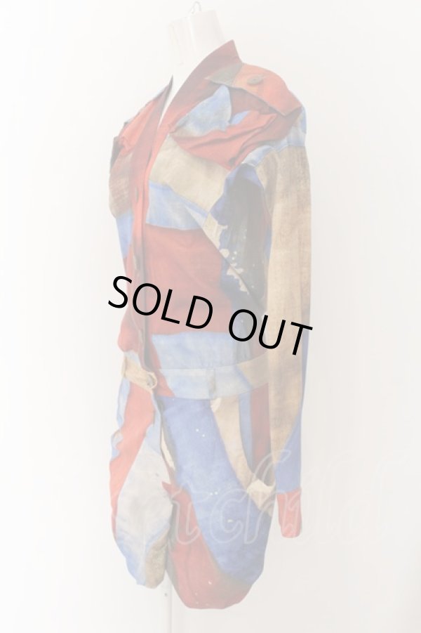 画像2: ヴィヴィアンウエストウッド 中古 / ユニオンジャックジャンプスーツ OS マルチ  O-24-12-22-007-op-IG-OS (2)