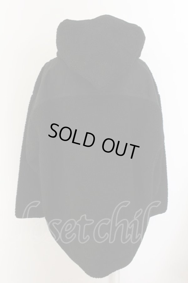 画像5: ヴィヴィアンウエストウッド 中古 / リサイクルポリエステルボアジップフーディー 00 ブラック  O-24-12-22-001-co-IG-OS (5)