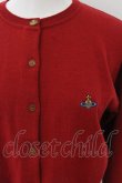 画像2: ヴィヴィアンウエストウッド 中古 / カラーオーブ刺繍カーディガン M レッド  O-24-12-22-017-to-YM-ZY (2)
